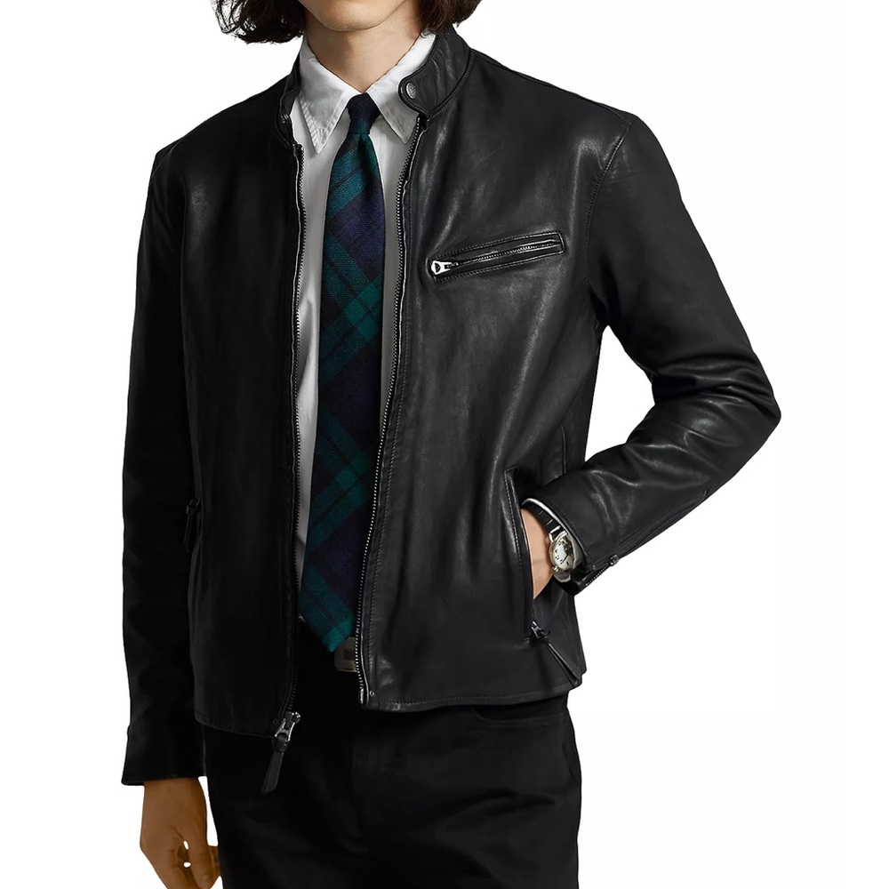 Brand new with tag Polo Ralph Lauren
Lambskin Leather Jacket black men size larg